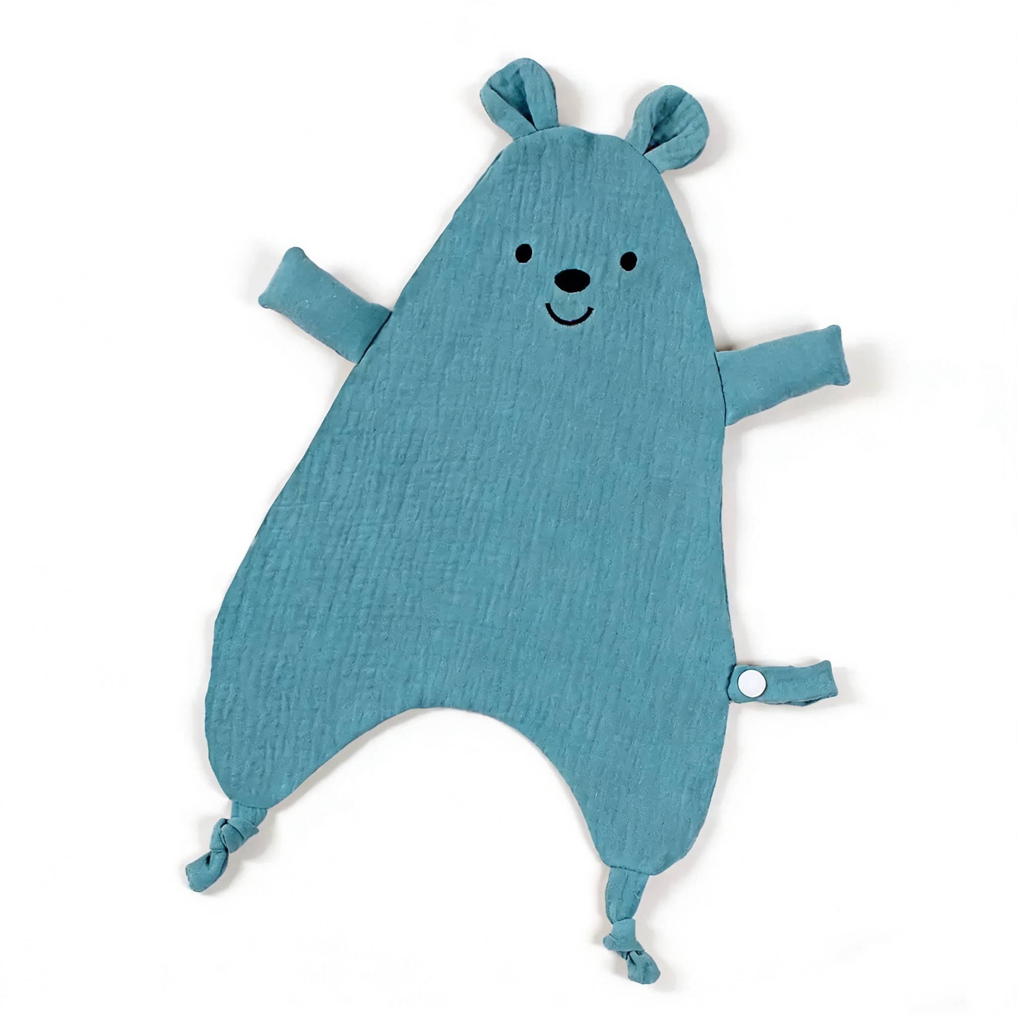 Kuscheltuch Bär - Blau