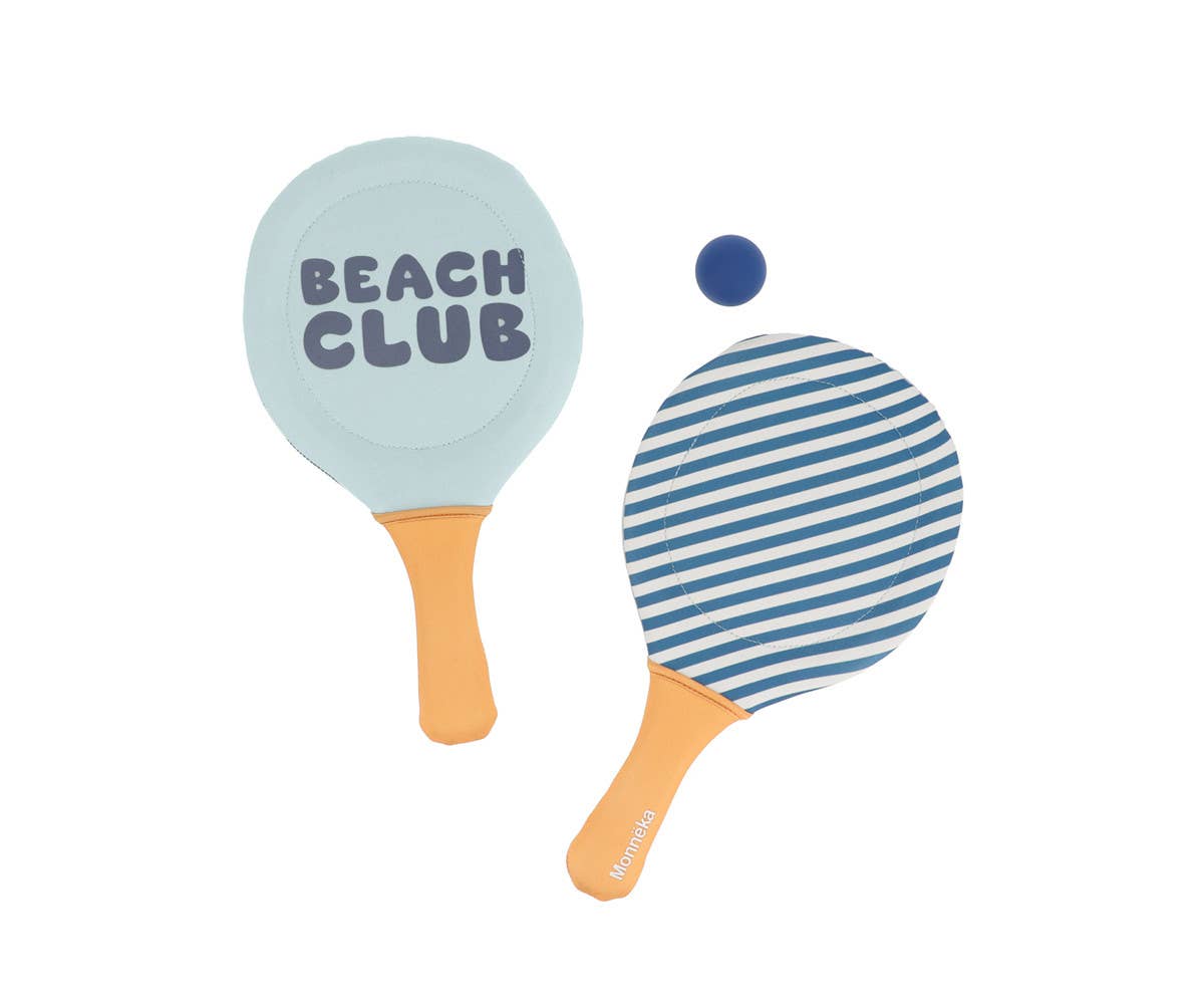Neopren-Strandpaddel "Stripes Blues & Beyond" mit Ball