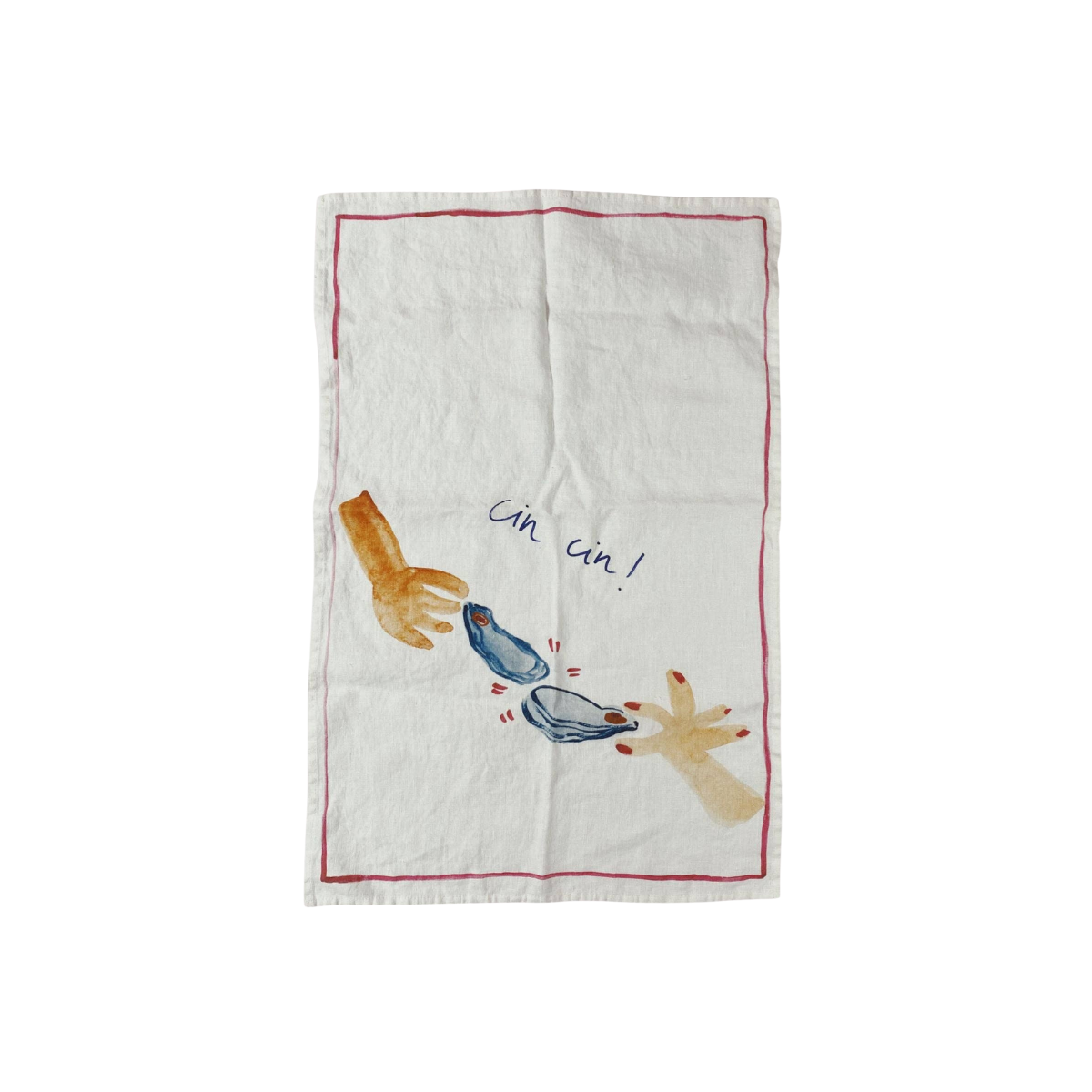 Oyster Cheers - Geschirrtuch aus Leinen