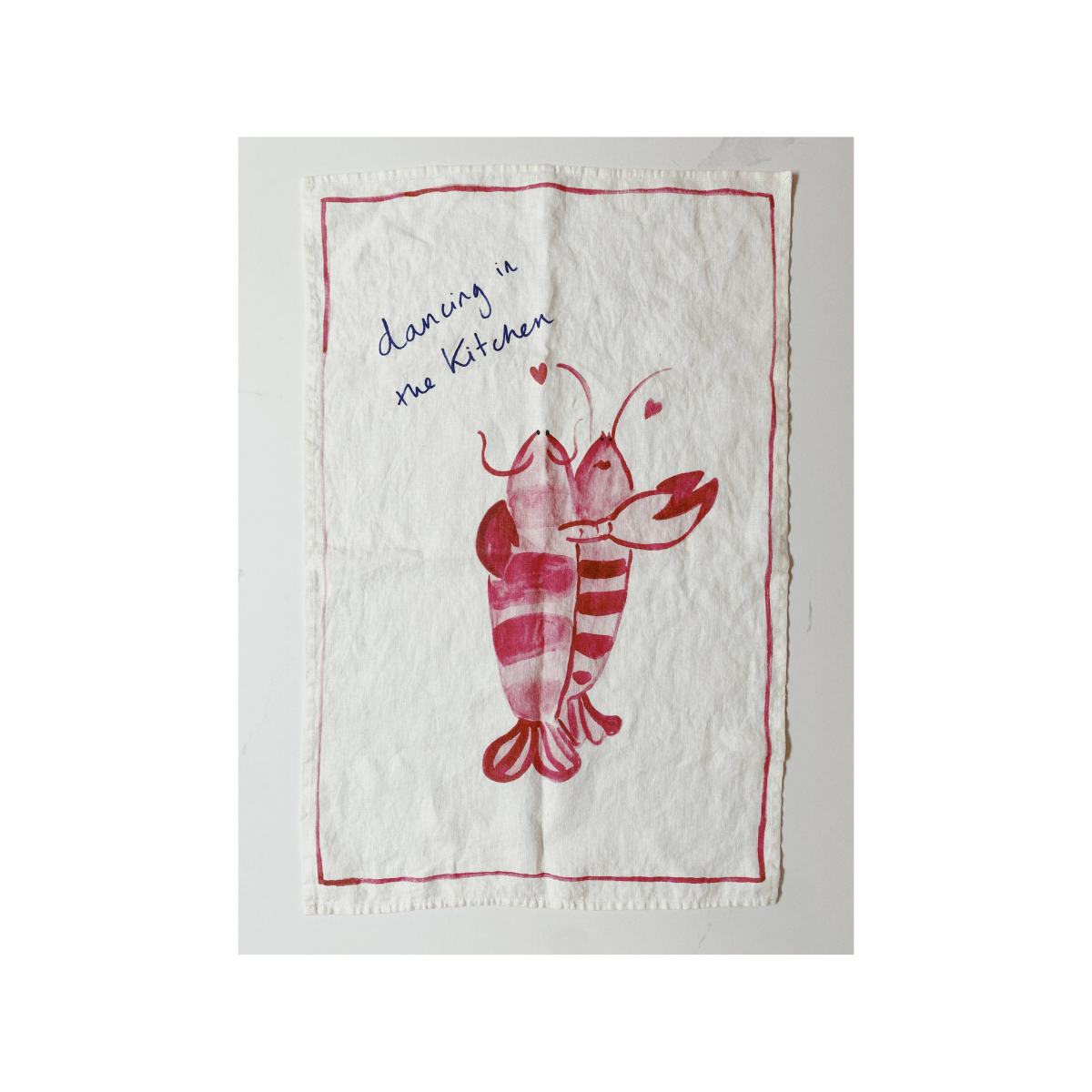 Kitchen Dancing - Linen tea towel