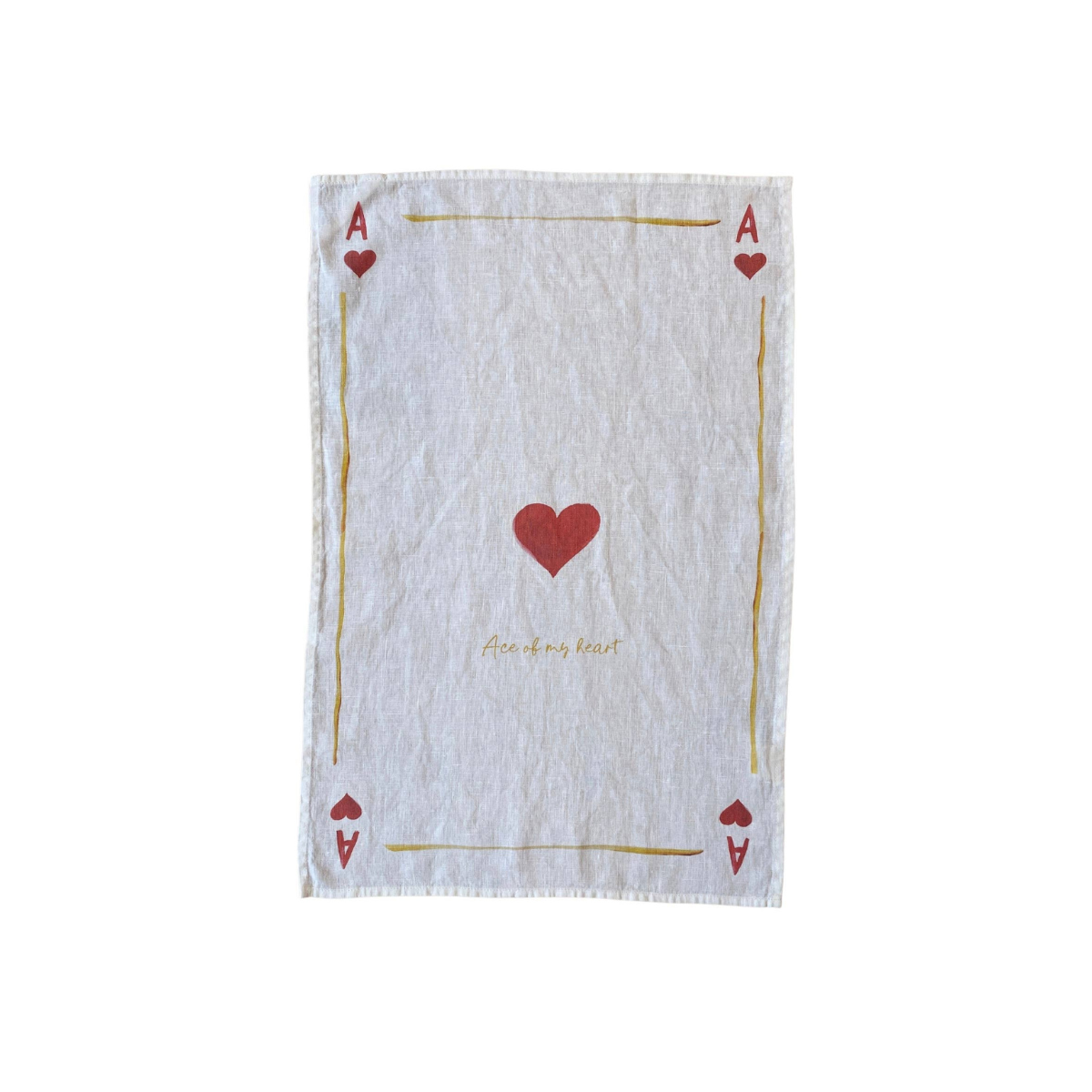 Ass meines Herzens - Leinen-Geschirrtuch