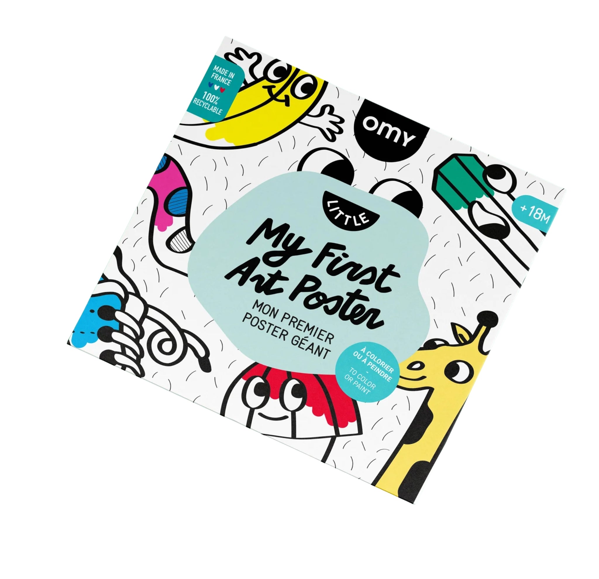 Riesenposter zum Ausmalen - Baby ART