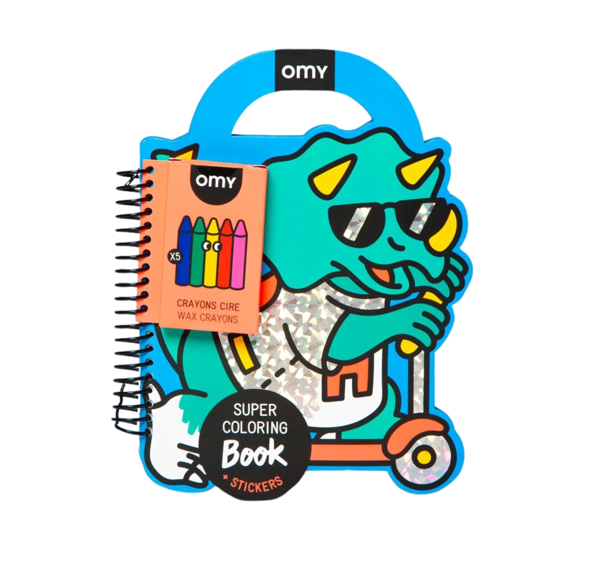 SUPER Ausmal & STICKERS Buch - DINO