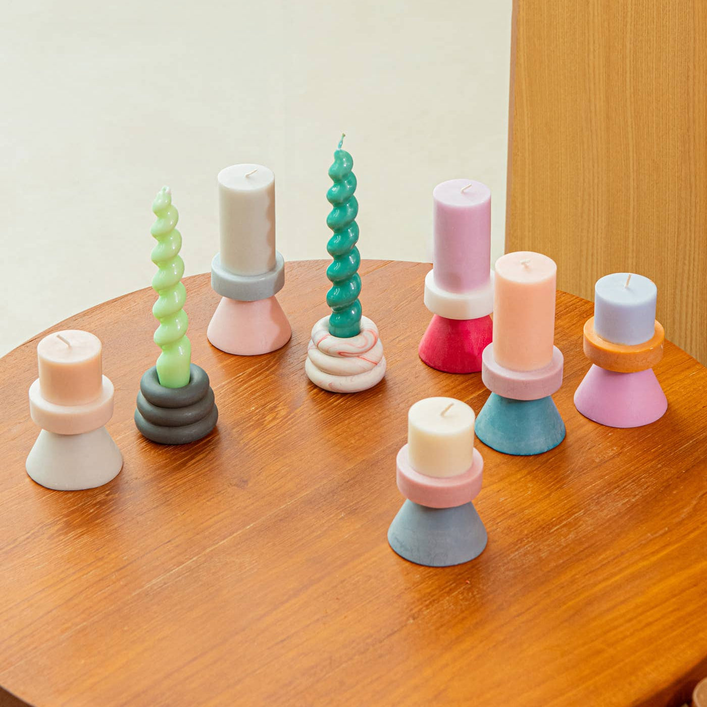 Stacking candle TALL - D