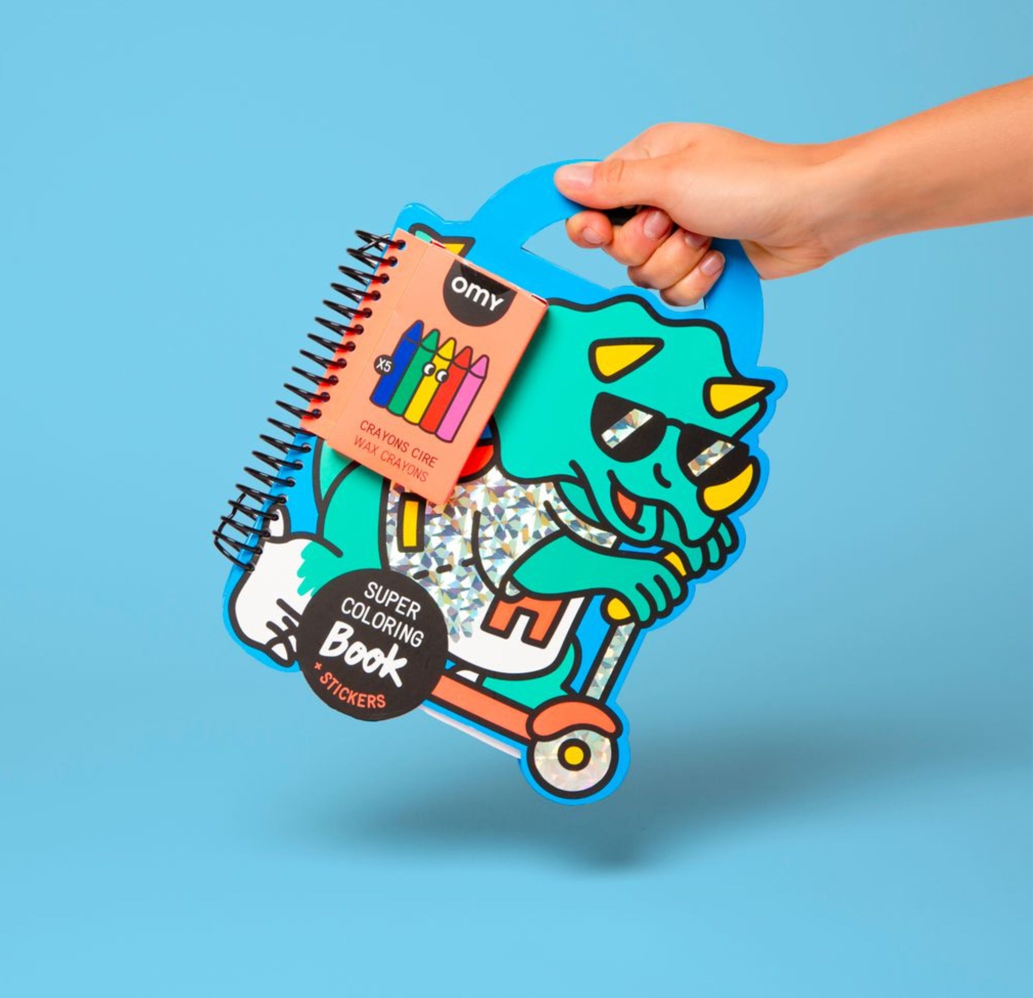 SUPER Ausmal & STICKERS Buch - DINO