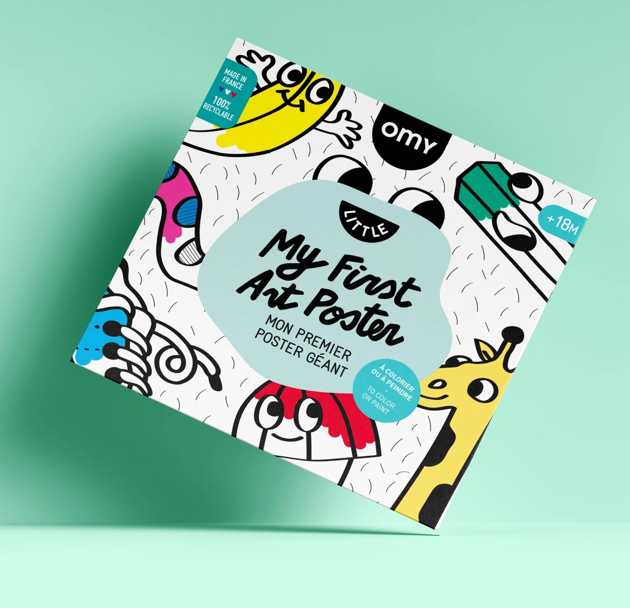 Riesenposter zum Ausmalen - Baby ART