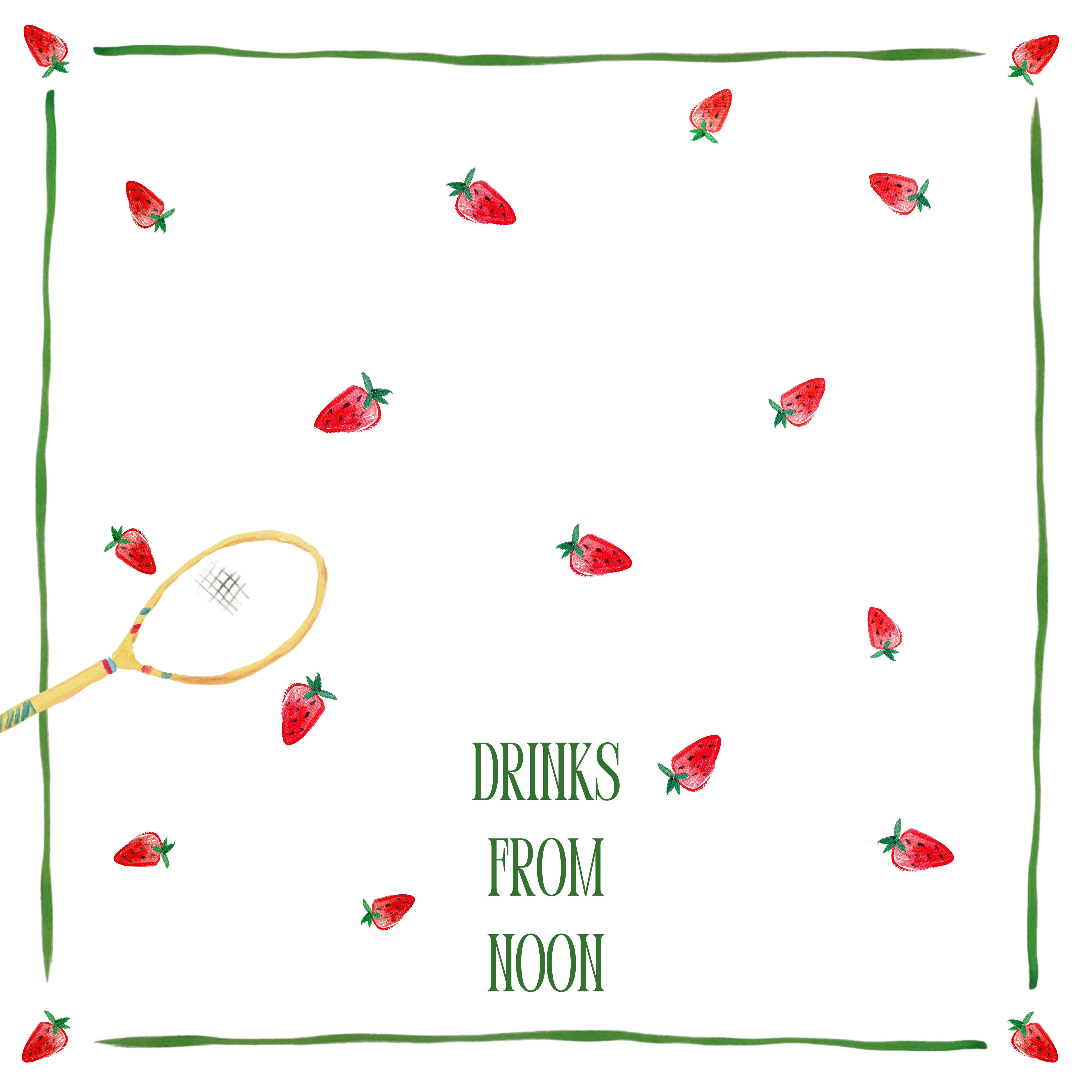 Mixed Doubles / Drinks from Noon – Set aus Leinenservietten