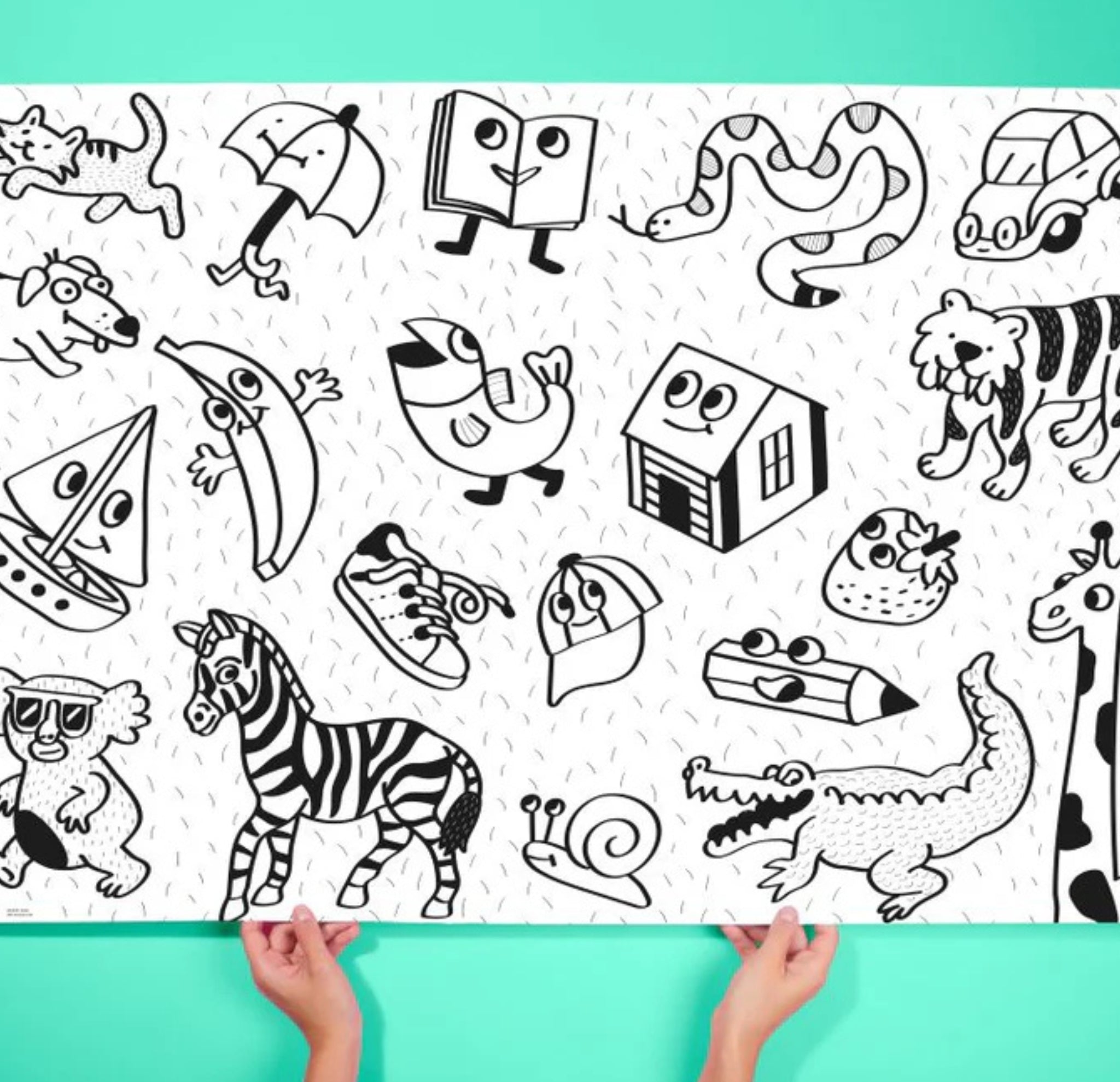 Riesenposter zum Ausmalen - Baby ART