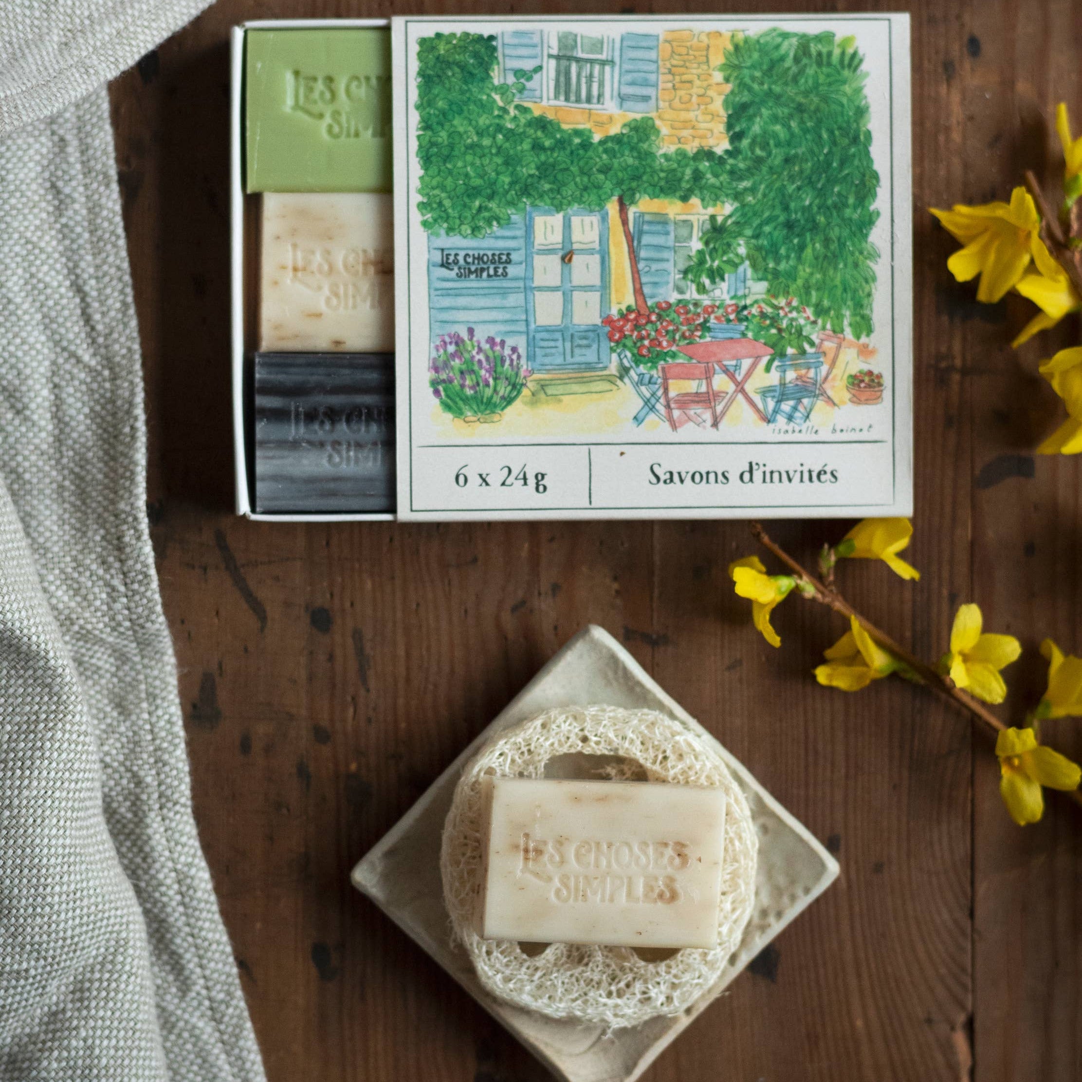 Geschenkbox mit 6 Gästeseifen