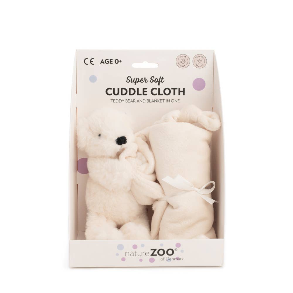 Kuscheltuch mit weissem Eisbär