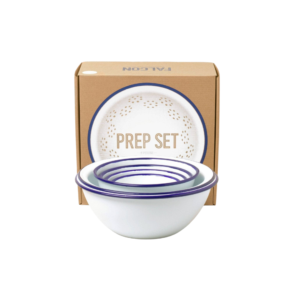 Vorbereitungsset: Weiß mit blauem Rand