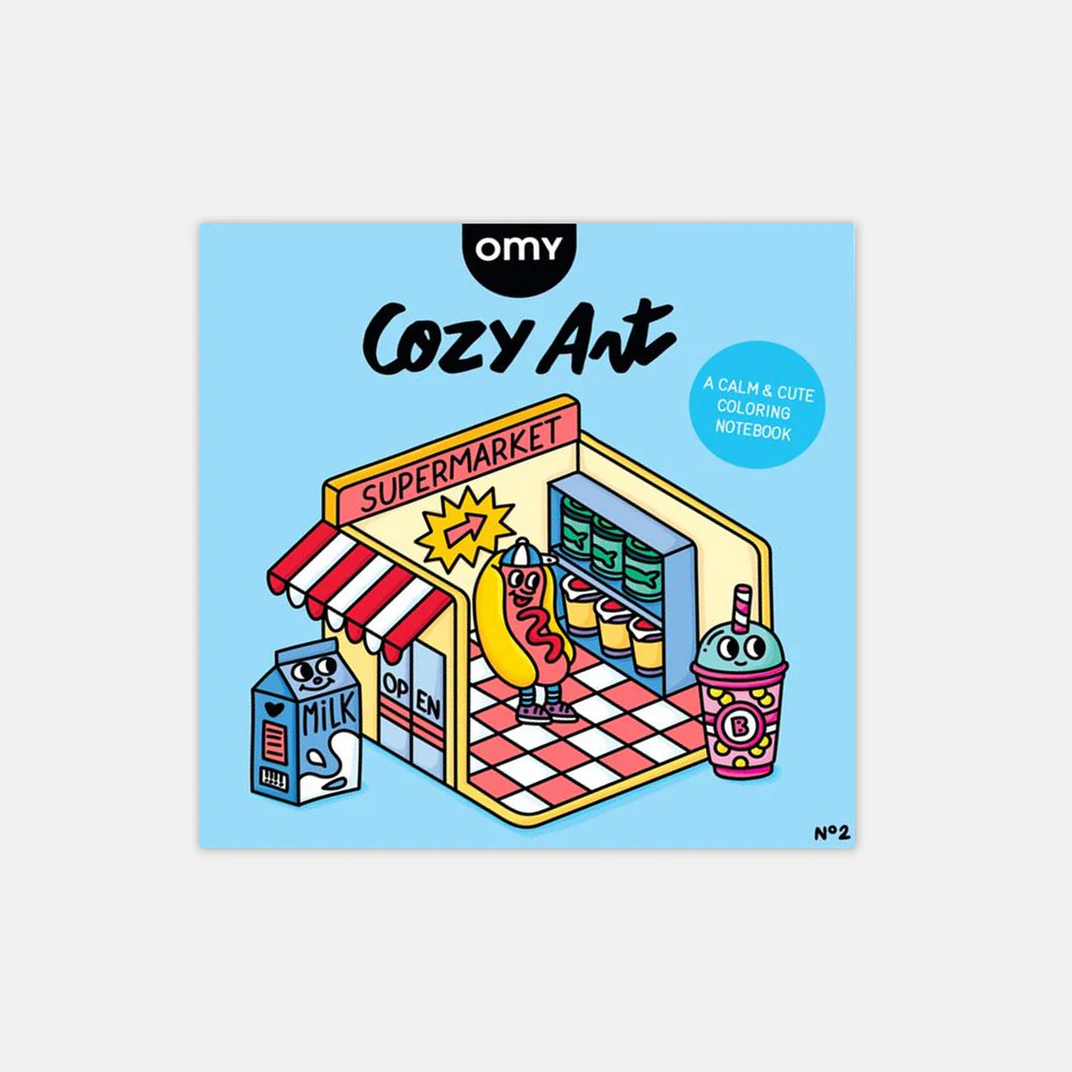 COZY COLORING BOOK - SUPERMARKET