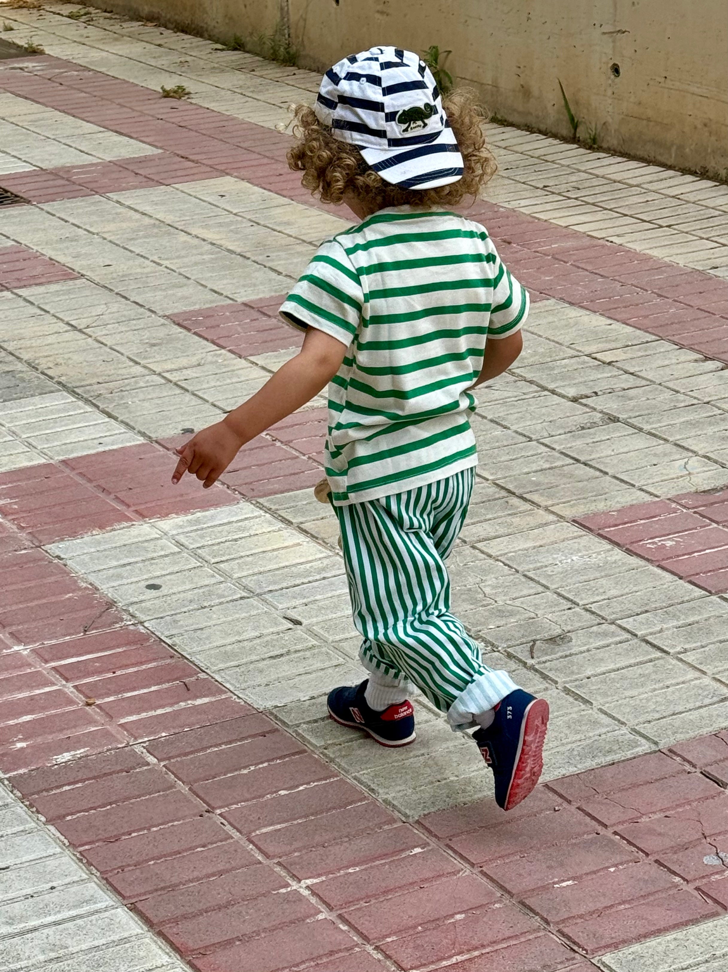 SOMMER TIGER WORKER HOSE STREIFEN GRÜN