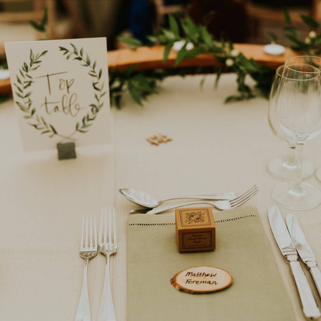 Handmade terracotta beeswax tealight holders made from clay