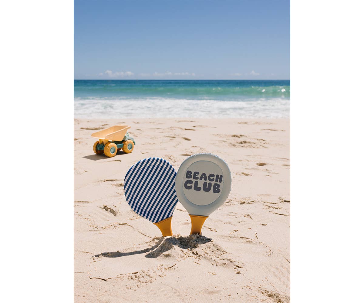 Neopren-Strandpaddel "Stripes Blues & Beyond" mit Ball