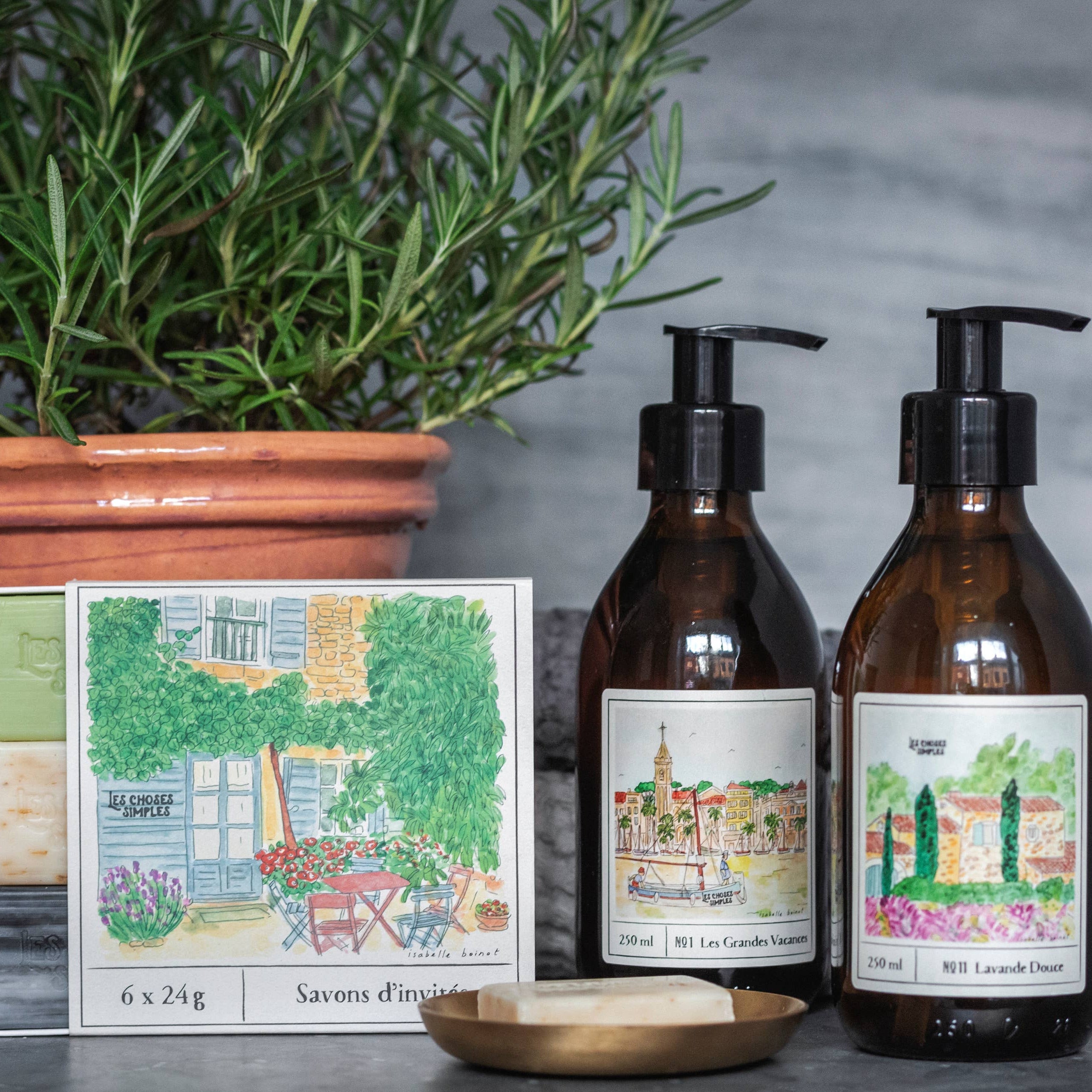 Geschenkbox mit 6 Gästeseifen