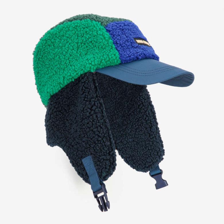 Bobo Choses color block sheepskin chapka