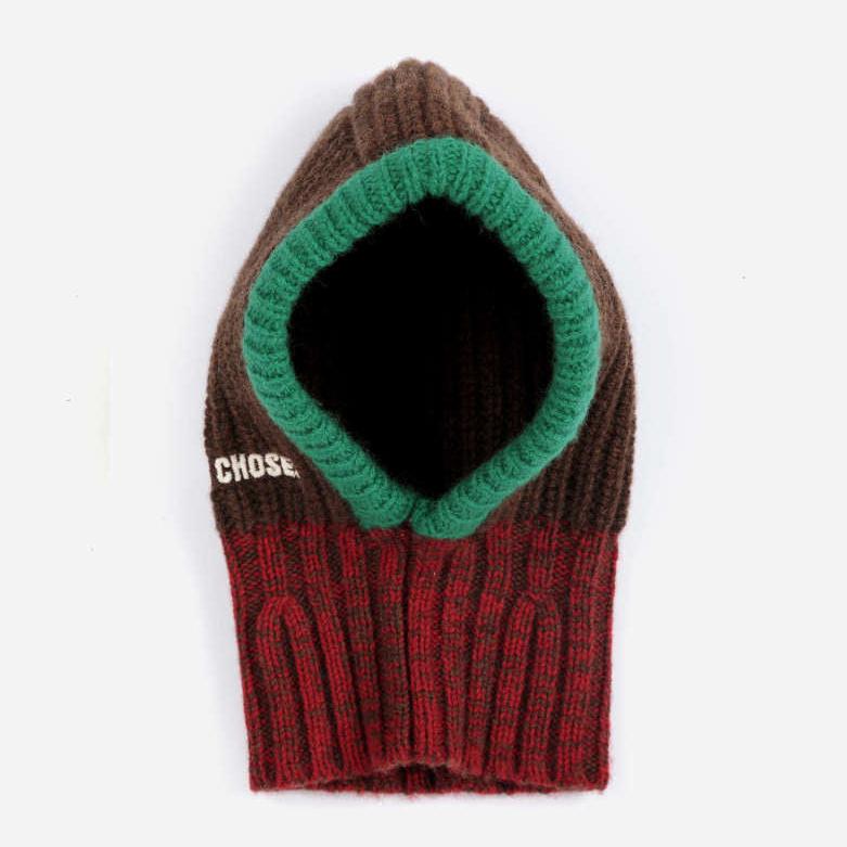 Bobo Choses stripes knitted balaclava