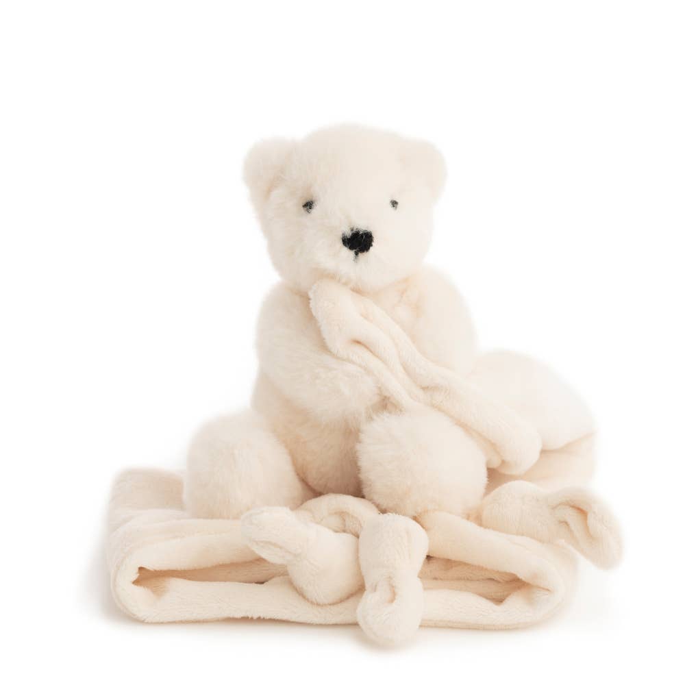Kuscheltuch mit weissem Eisbär