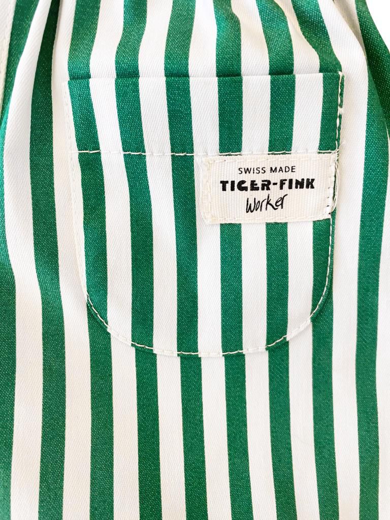 SUMMER TIGER WORKER TROUSERS STRIPED GREEN