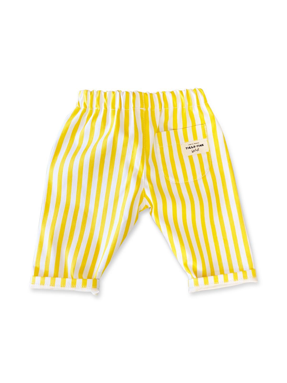 SOMMER TIGER WORKER HOSE STREIFEN GELB