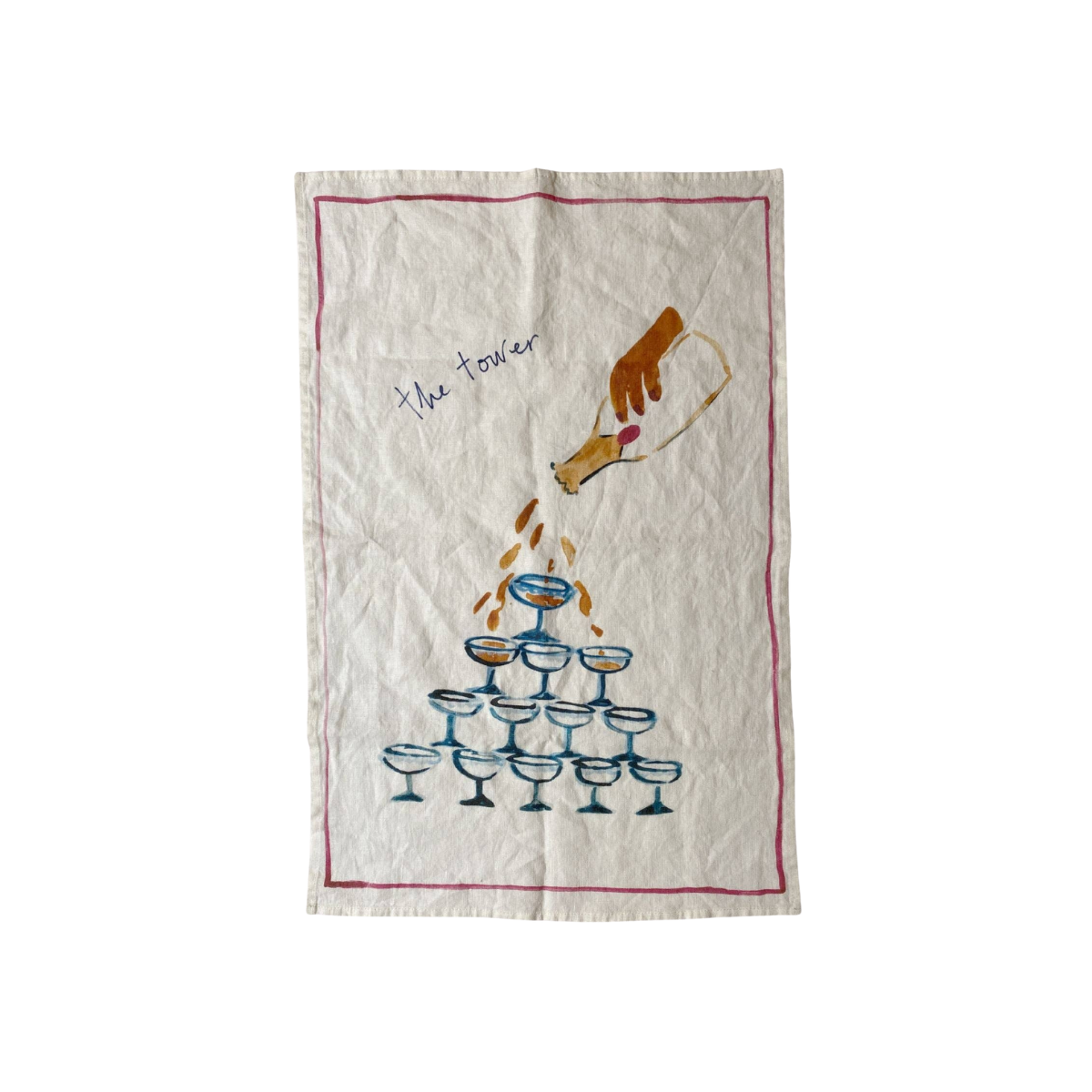 The Tower - Linen tea towel
