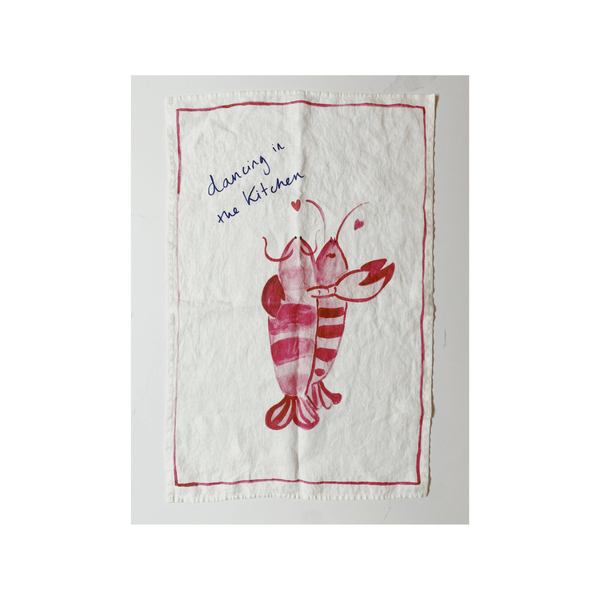 Kitchen Dancing - Geschirrtuch aus Leinen