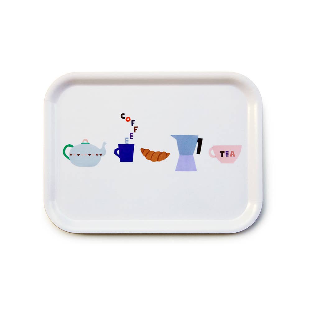 KAFFEE & TEE Serviertablett - 27x20 cm