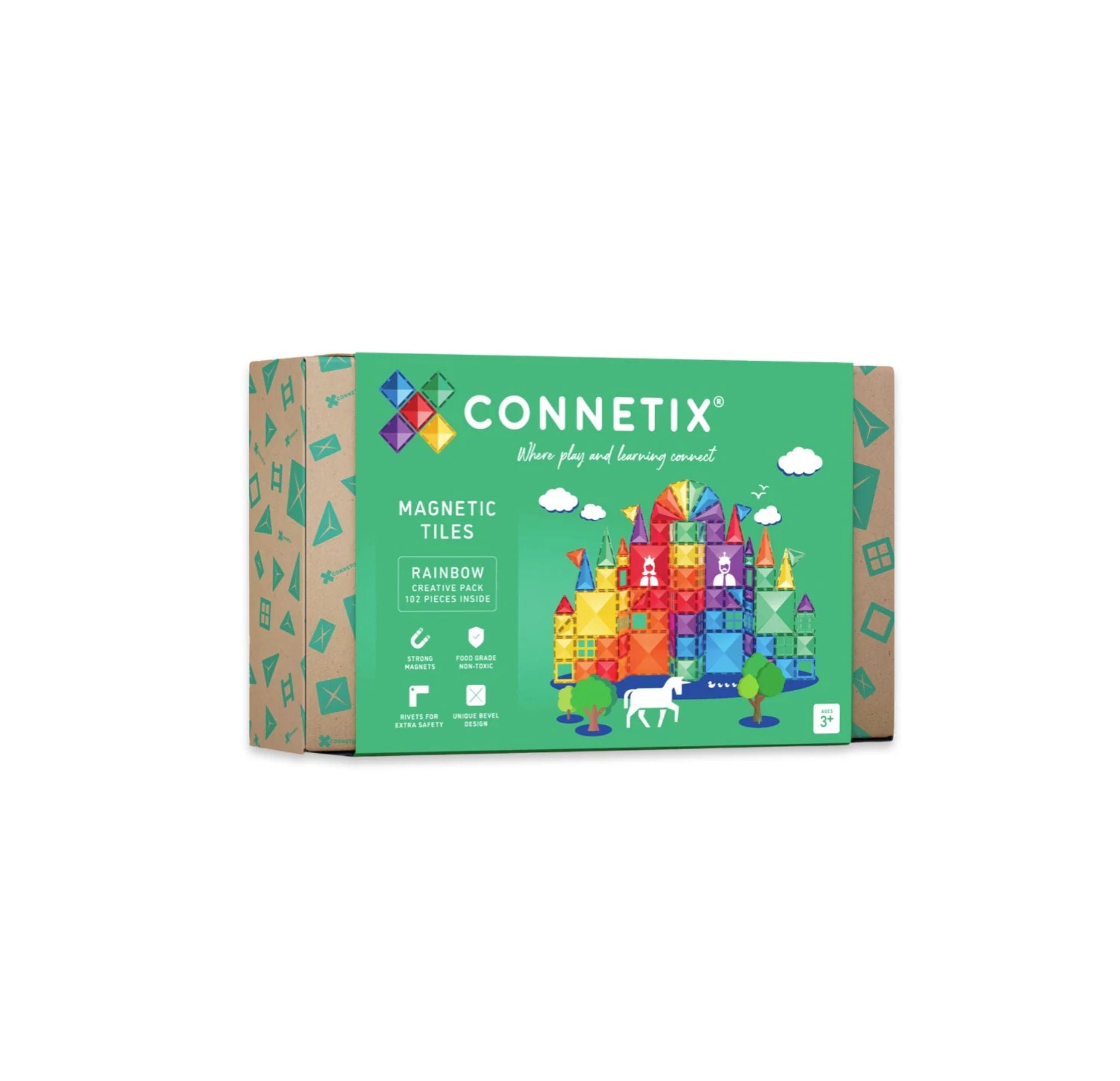 Connetix Rainbow Set mit 102 Magentbausteinen