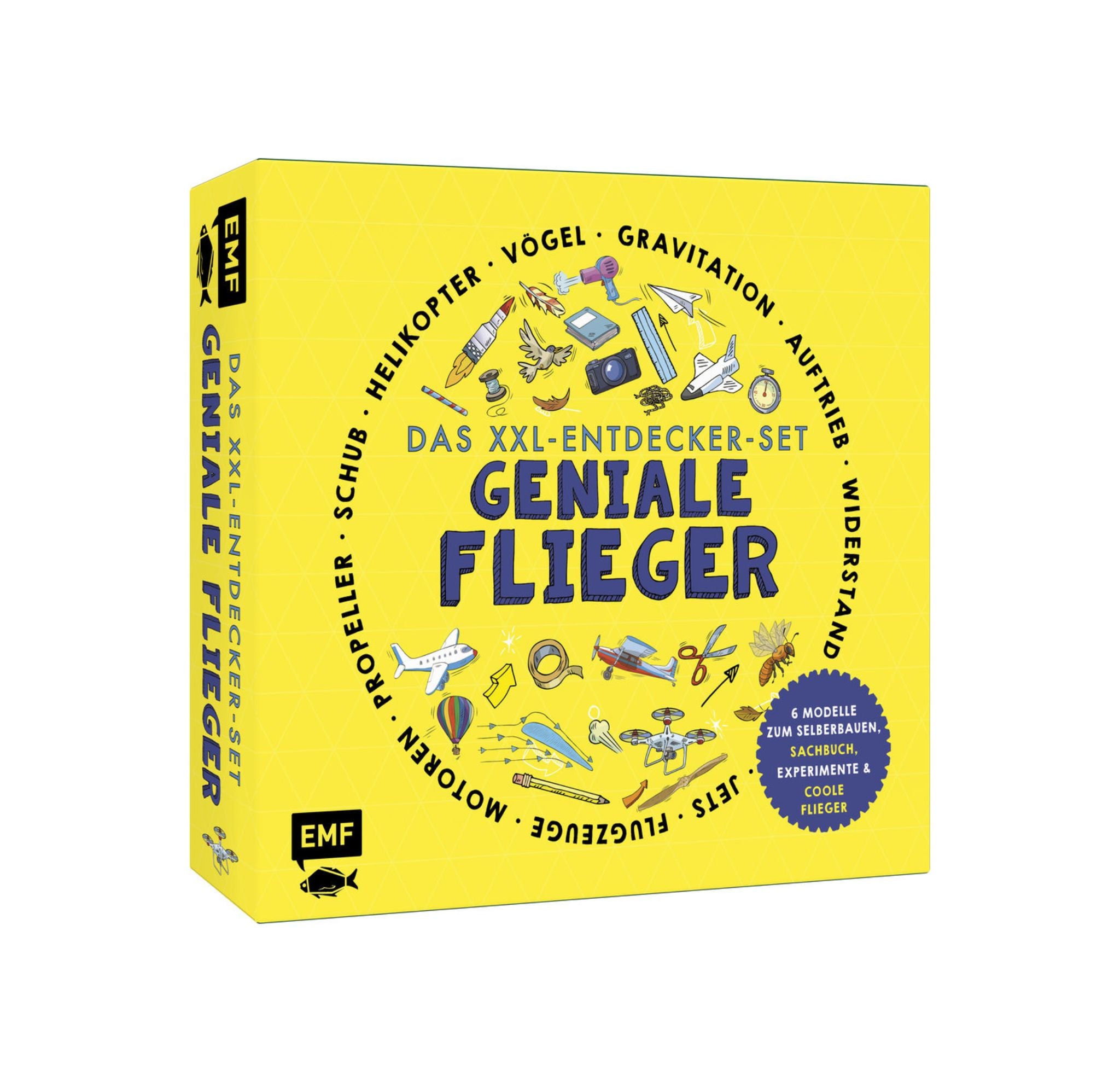 Das XXL-Entdecker-Set - Geniale Flieger: 6 Modelle zum Selberbauen, Sachbuch, Experimente und faszinierende Flugmaschinen
