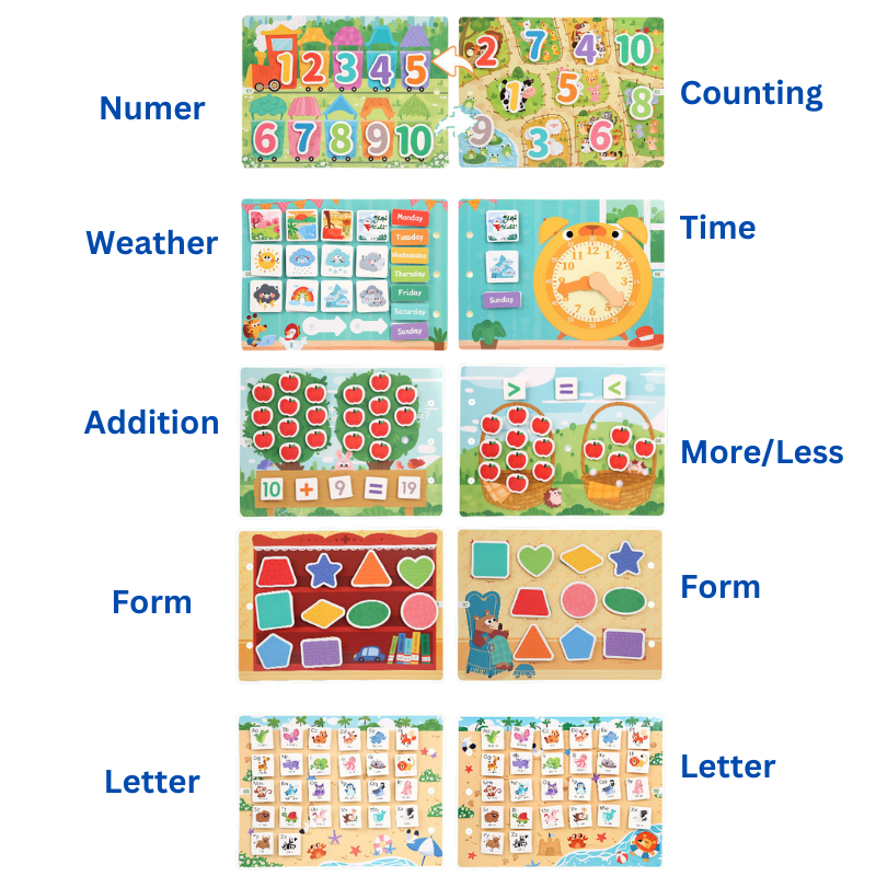 Montessori Beschäftigungsbuch - Zahlen