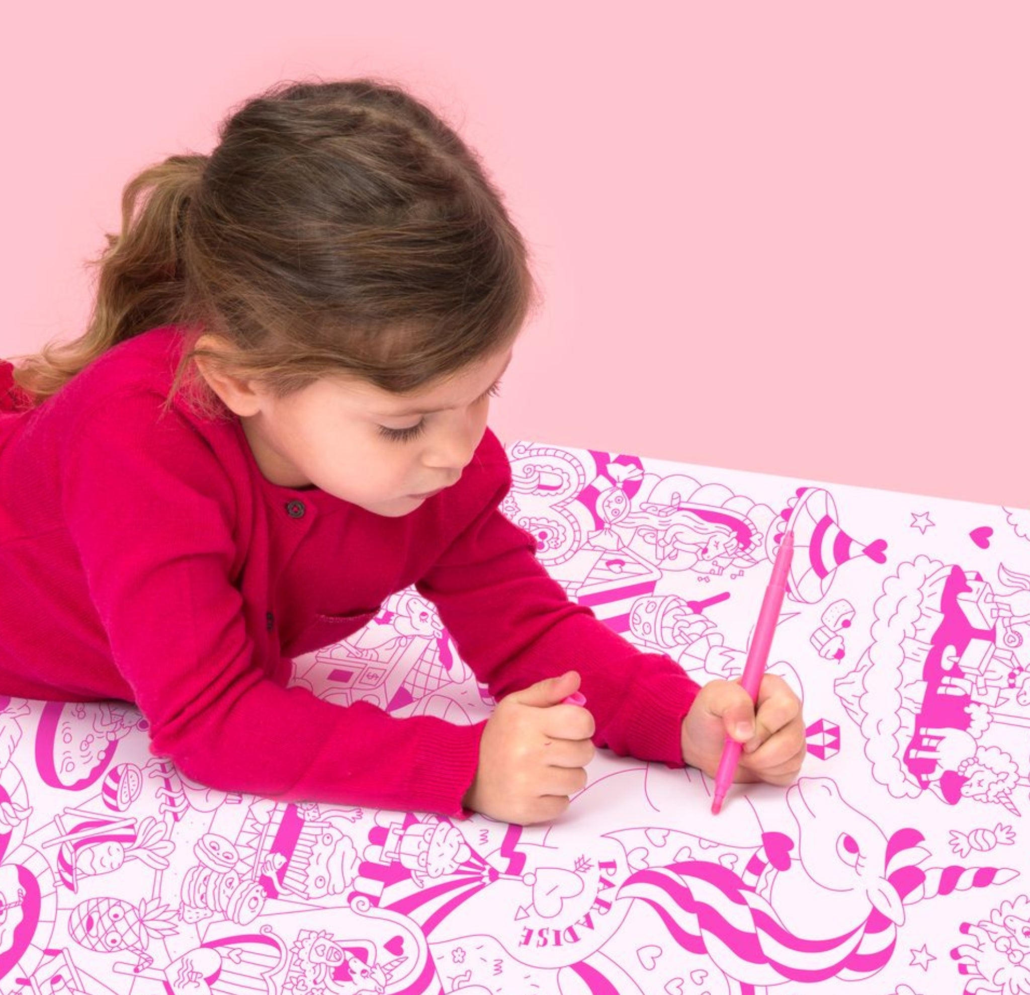 Riesenposter zum Ausmalen - Einhorn