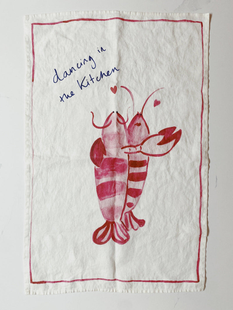 Kitchen Dancing - Geschirrtuch aus Leinen
