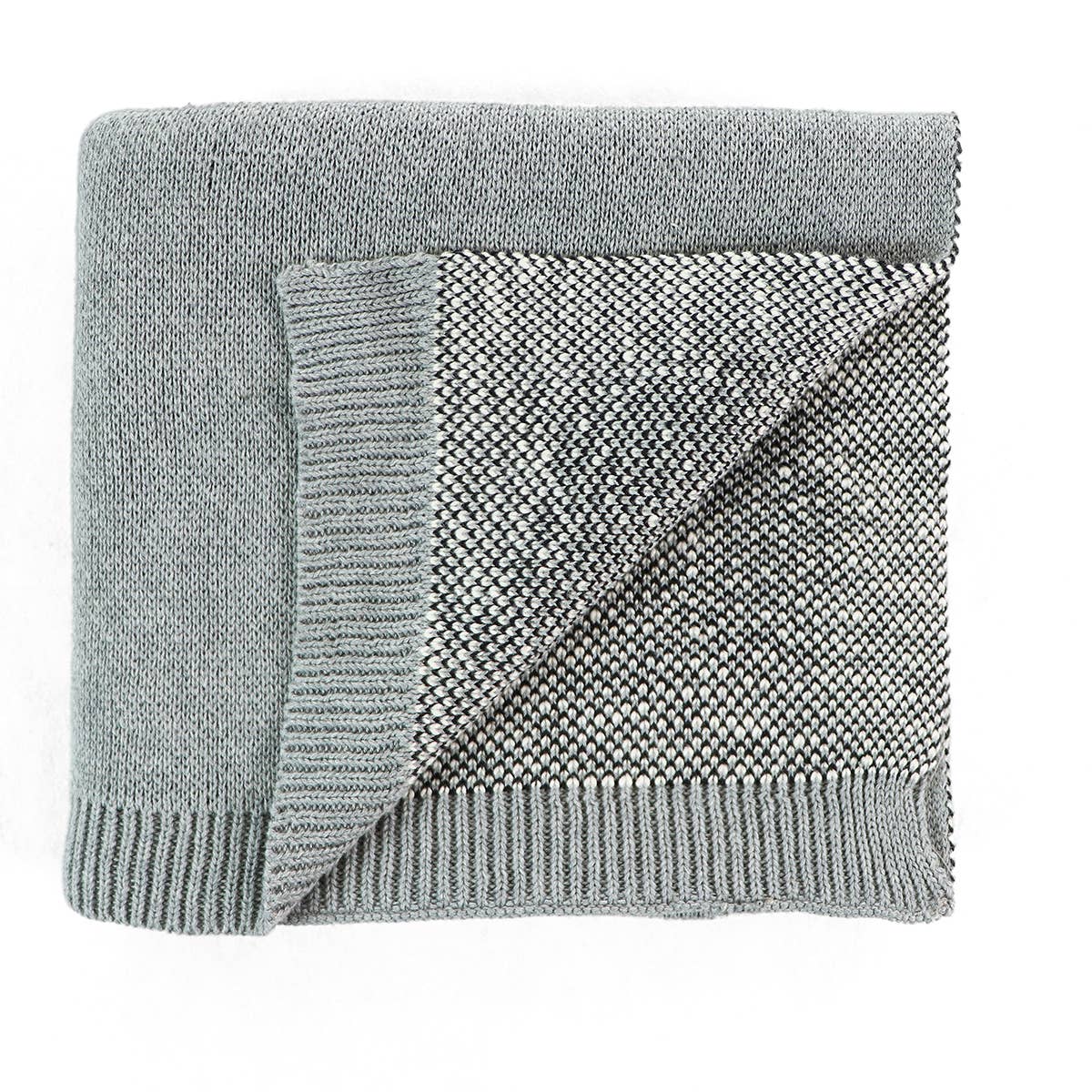 Organic Jacquard-Strickdecke Häschen
