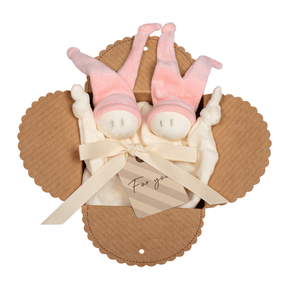 Kuscheltuch Schachtel - Rosa