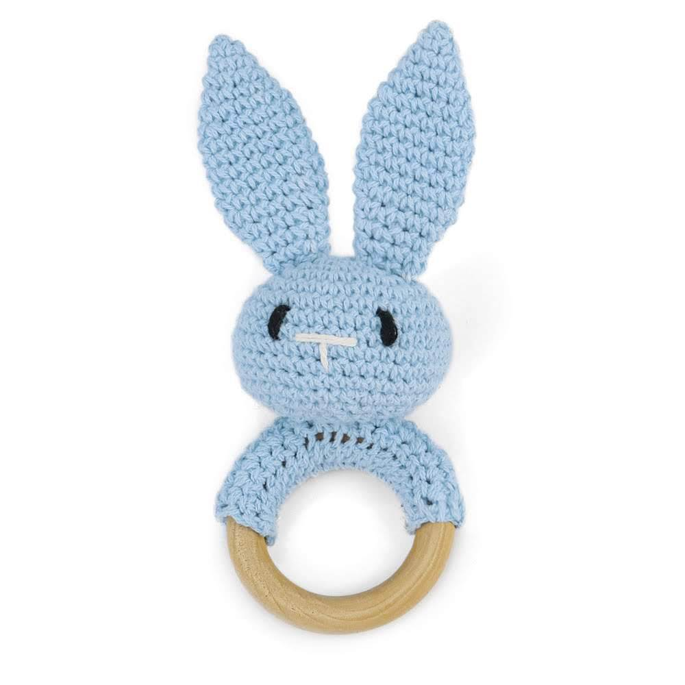 Annie & Charles® gehäkelte Baby Rassel: Hase