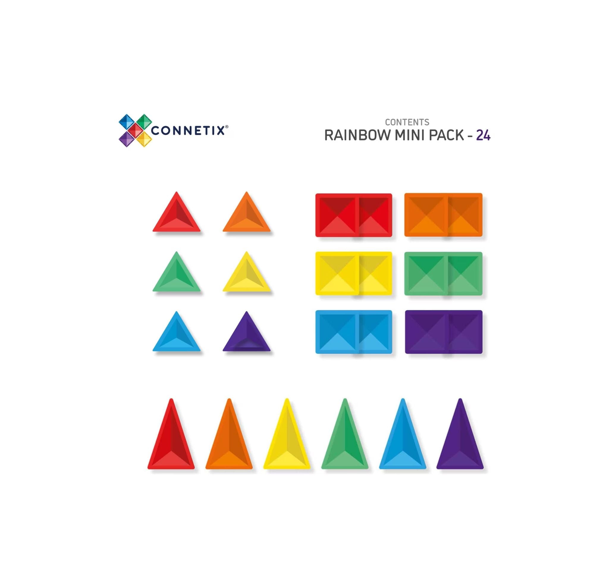 Connetix Rainbow Mini Pack  mit 24 Magentbausteinen