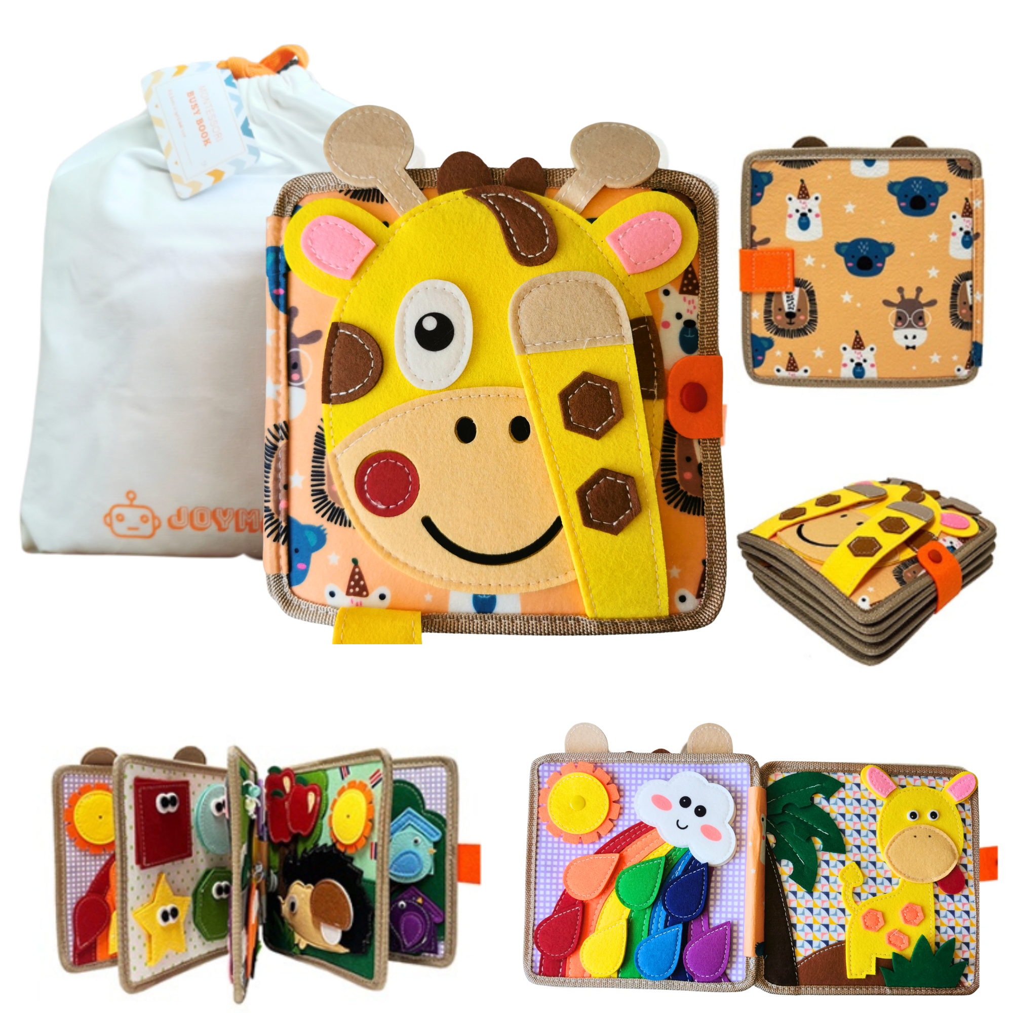 Montessori Beschäftigungsbuch Giraffe
