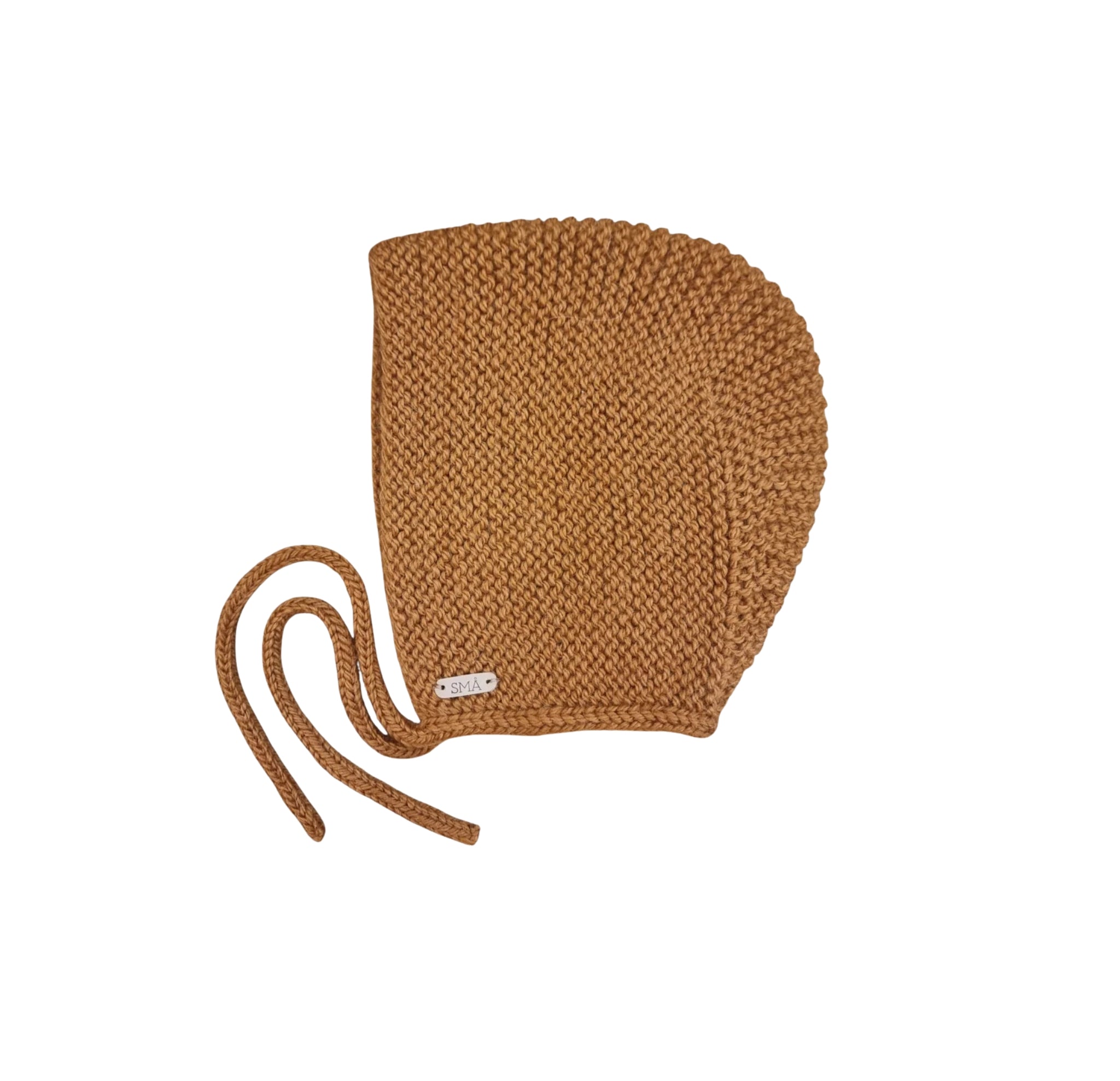 Handgestrickte Mütze  50%Alpaka/Merino 3-6mt.