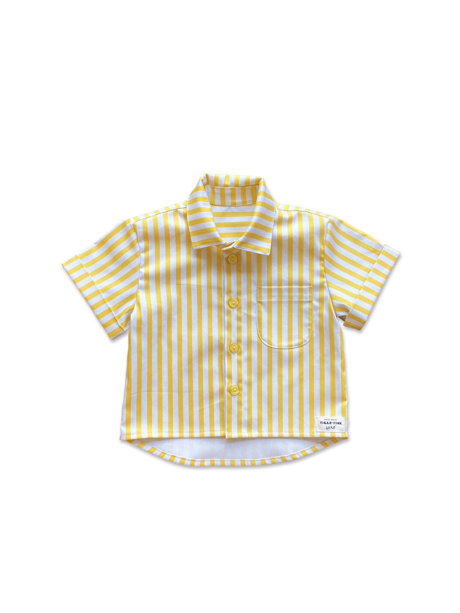 SOMMER TIGER WORKER HEMD STREIFEN GELB