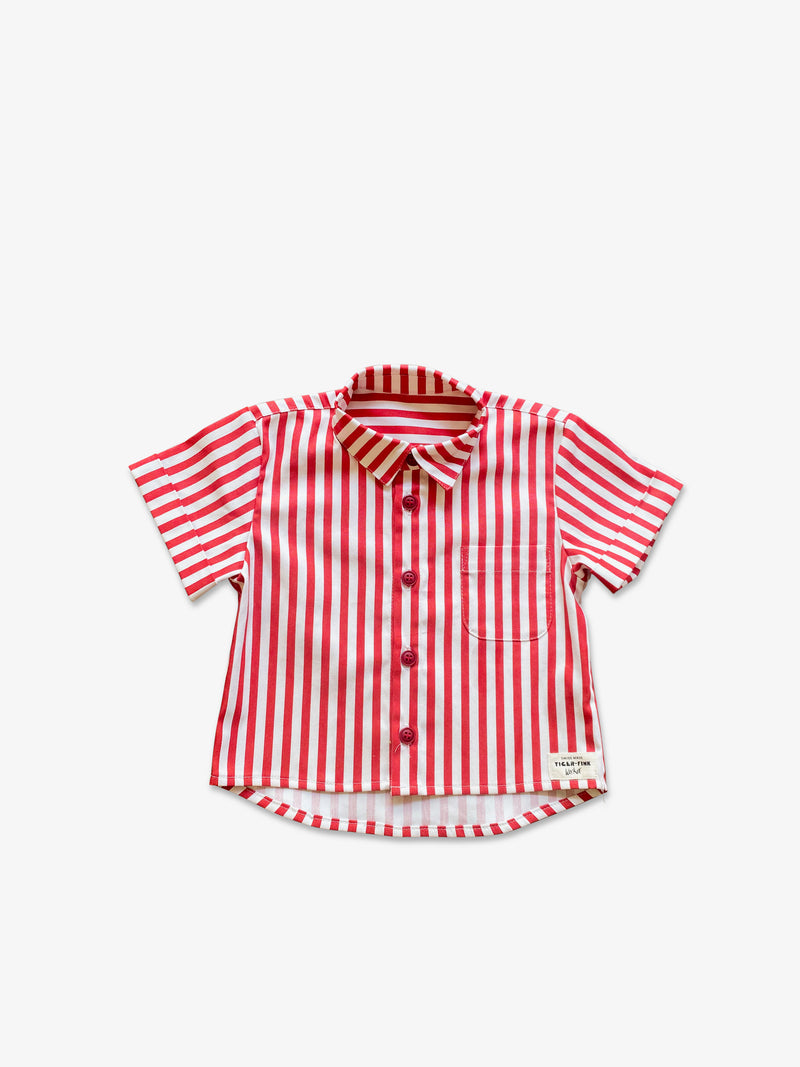 TIGER WORKER HEMD STREIFEN ROT