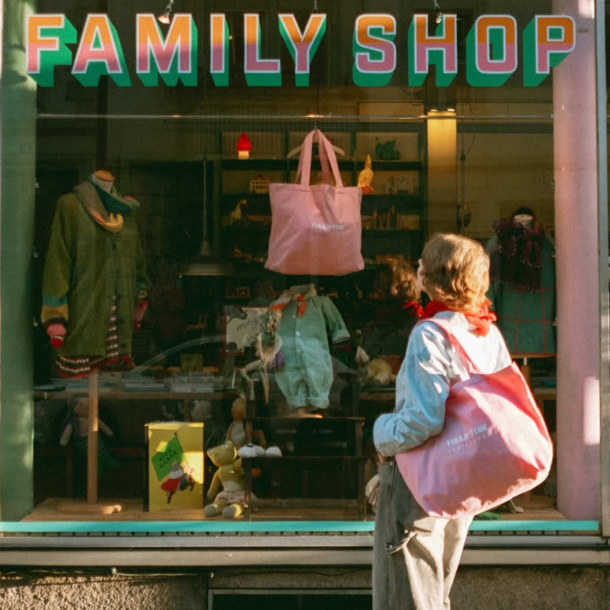 Tiger-Fink Canvas Bag – Pink