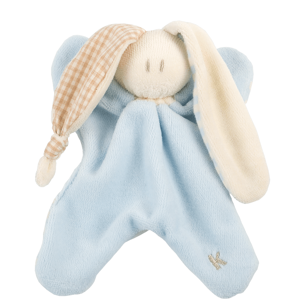 Kuscheltuch Schachtel - Himmelblau