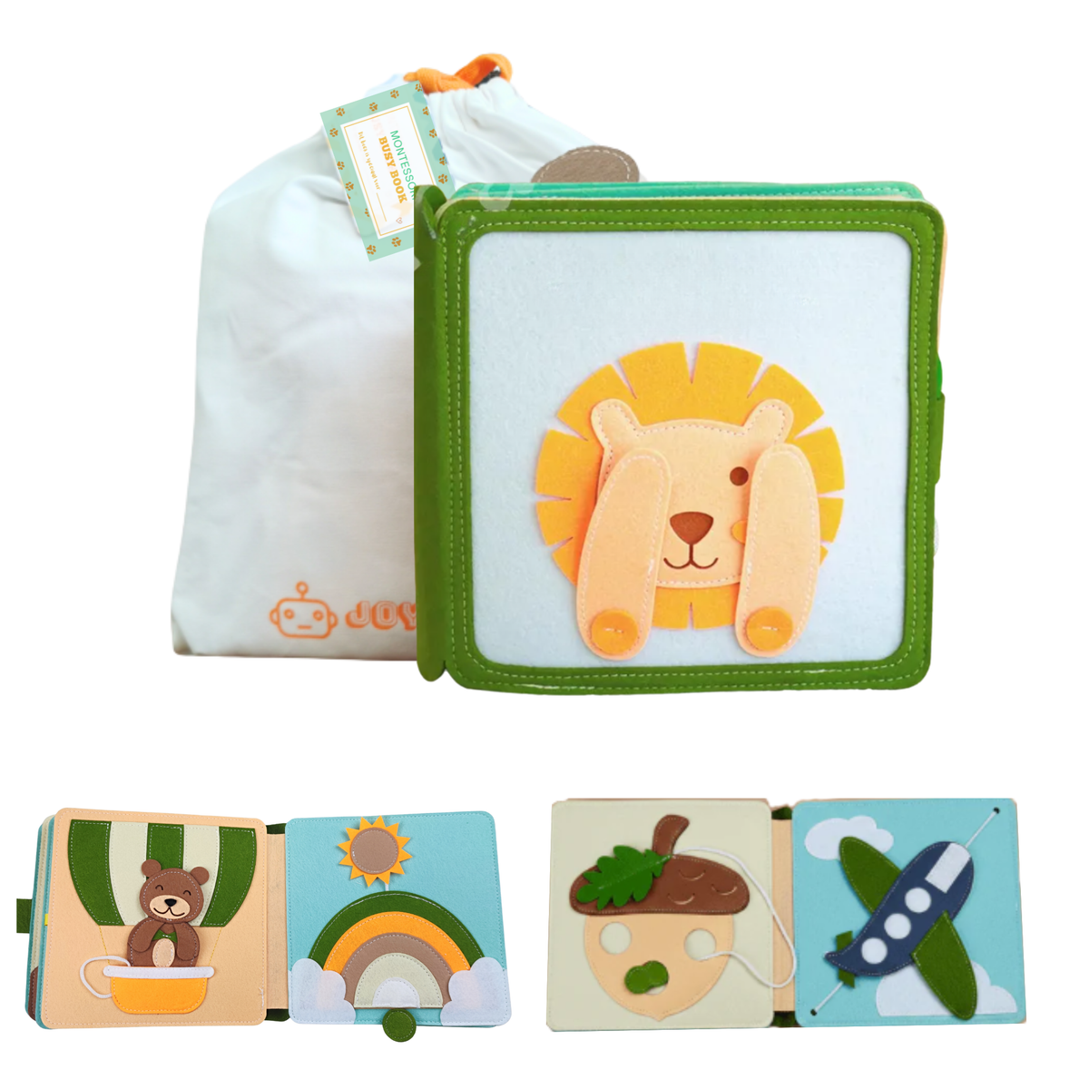 Montessori Quiet Book Peekaboo-Löwe