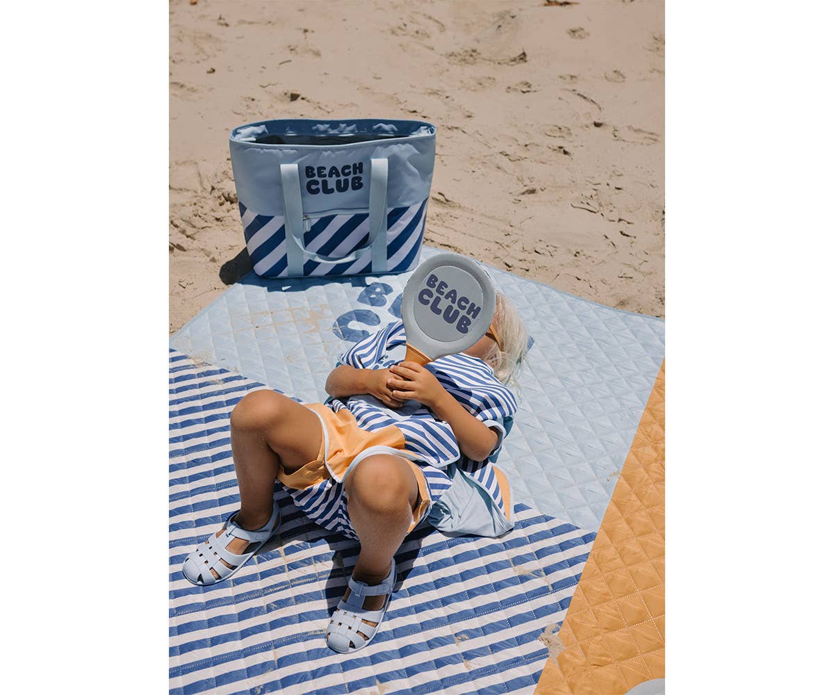 Neopren-Strandpaddel "Stripes Blues & Beyond" mit Ball