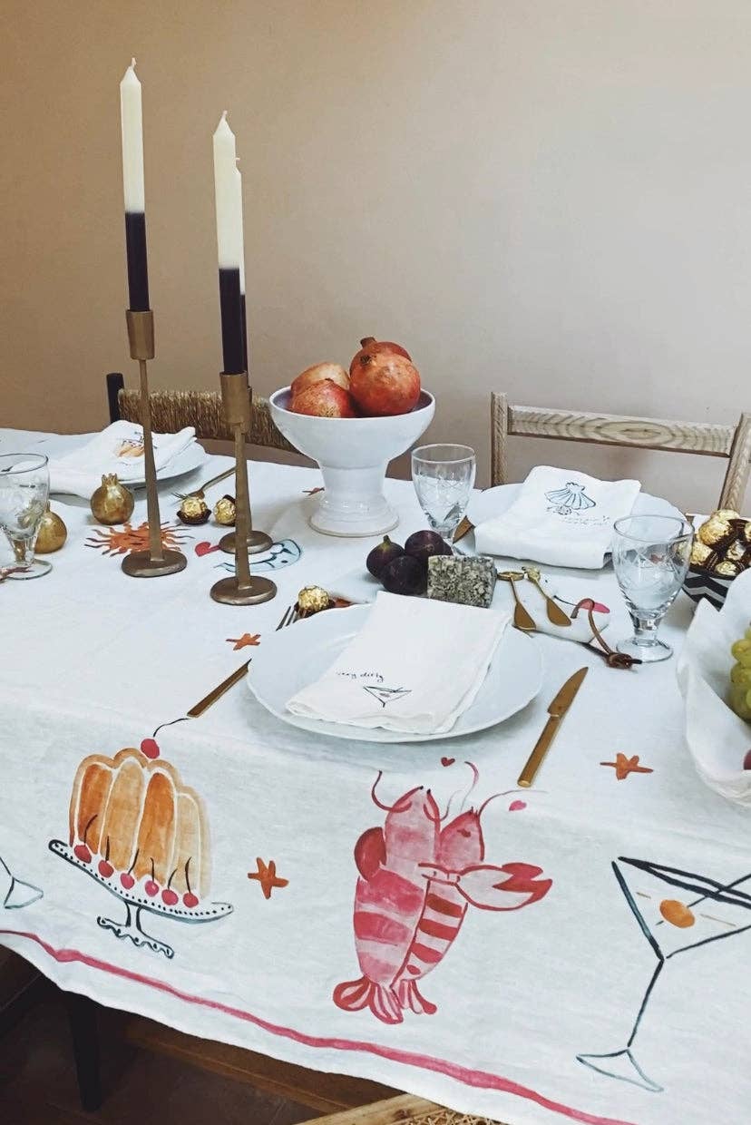 The Tower and Oyster Cheers napkin set