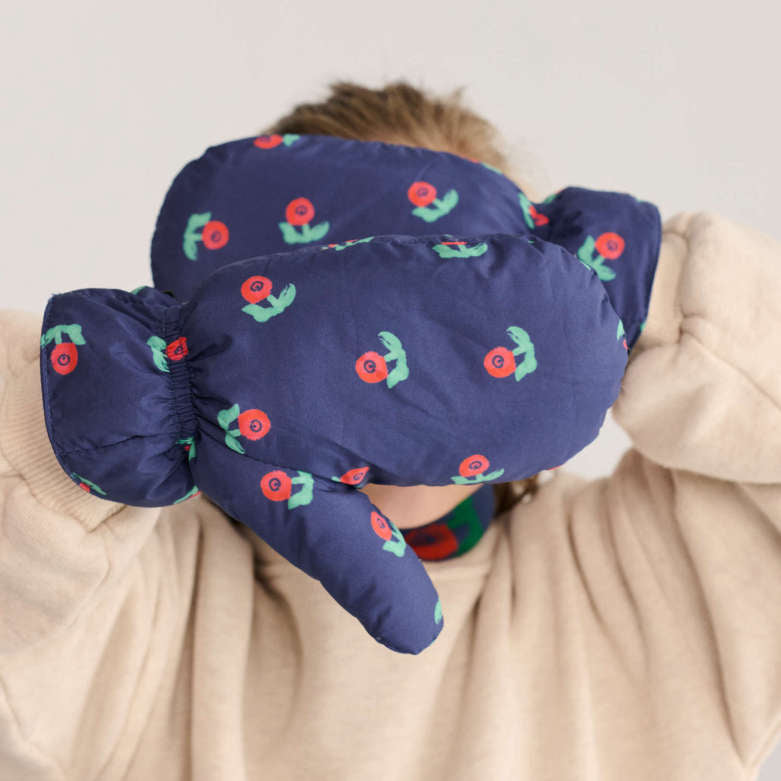 Bobo Choses Stamp Bloom all over mittens