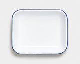 Backset: Weiß mit blauem Rand