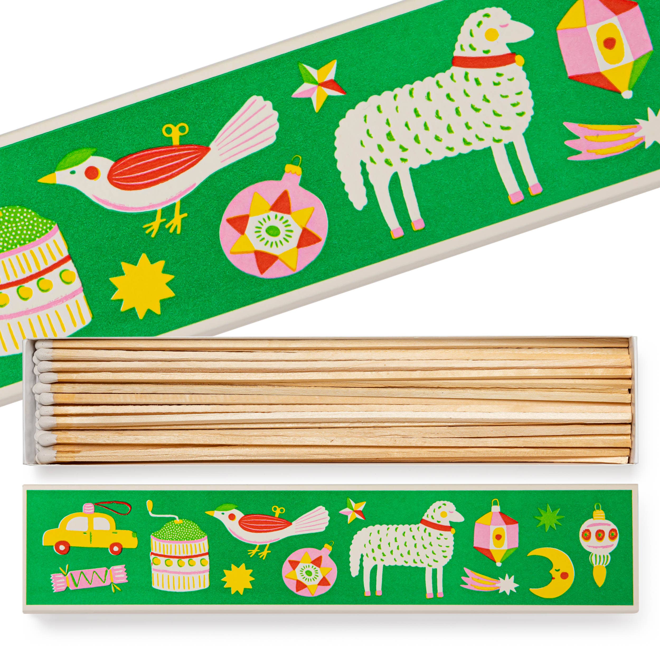 Ornamente | Lange - Weihnachts-Sicherheitsstreichhölzer 🎄