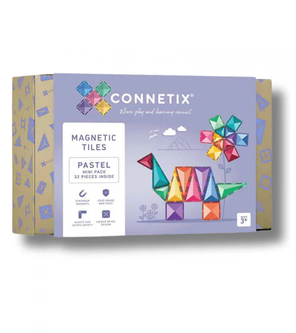 Connetix Magnetic Tiles Pastel Mini 32 Pc